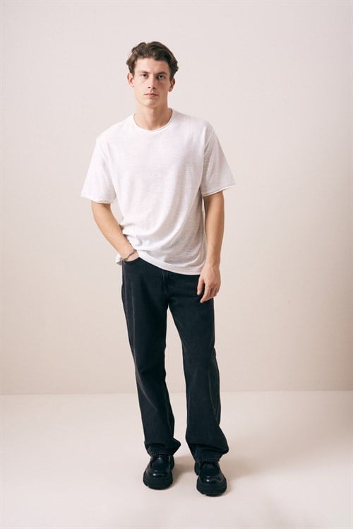 Wholesale Mens Ecru T-Shirt