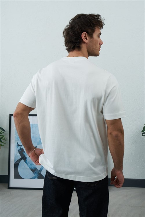 Wholesale Mens Ecru T-Shirt