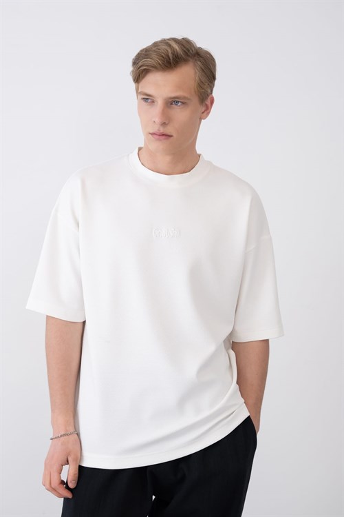 Wholesale Mens Ecru T-Shirt