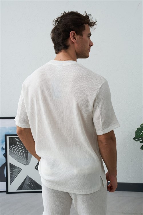 Wholesale Mens Ecru T-Shirt