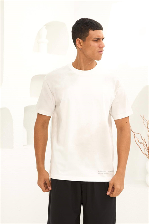 Wholesale Mens Ecru T-Shirt