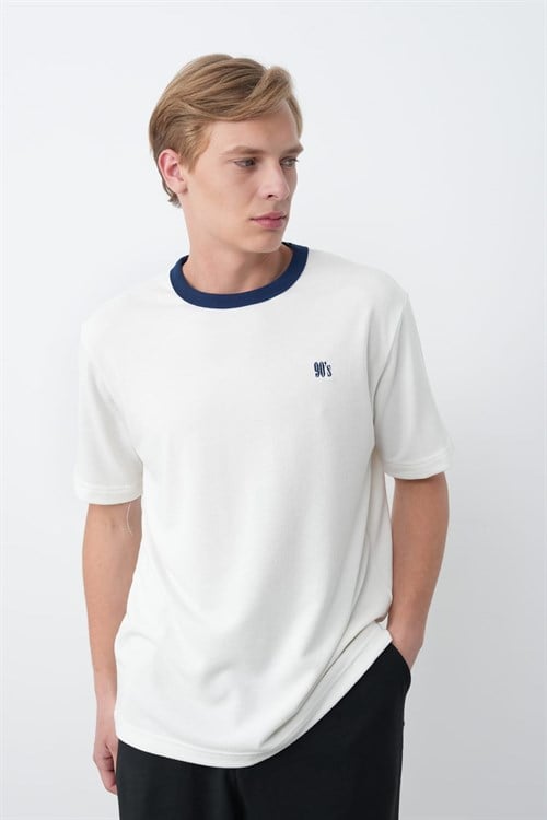 Wholesale Mens Ecru T-Shirt