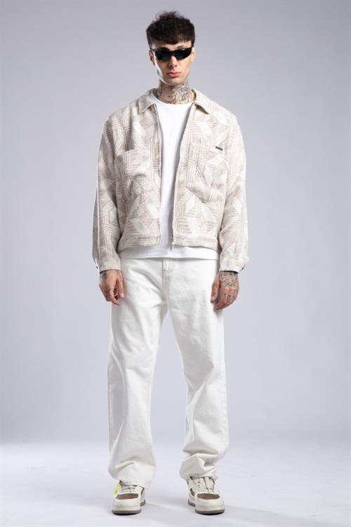 Wholesale Mens Ecru Winter Jacket