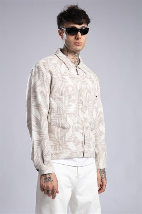 Wholesale Mens Ecru Winter Jacket