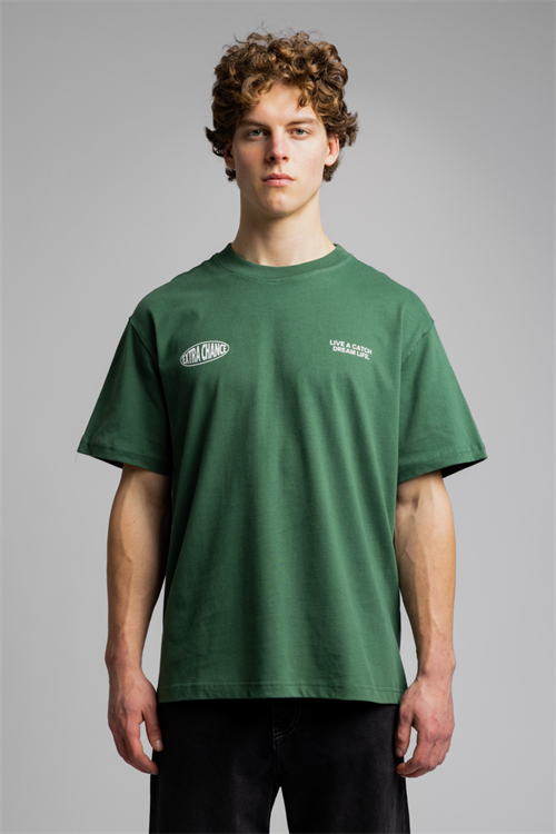 Wholesale Mens Emerald Green Basic T-shirt