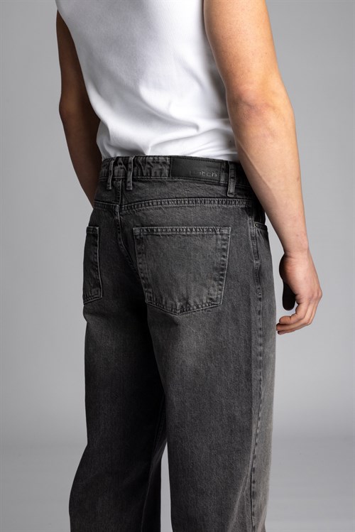 Wholesale Mens Gray Baggy Jeans