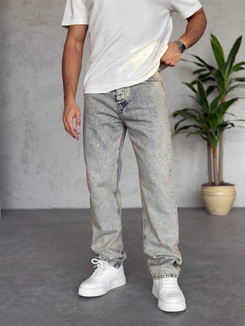 Wholesale Mens Gray Baggy Jeans
