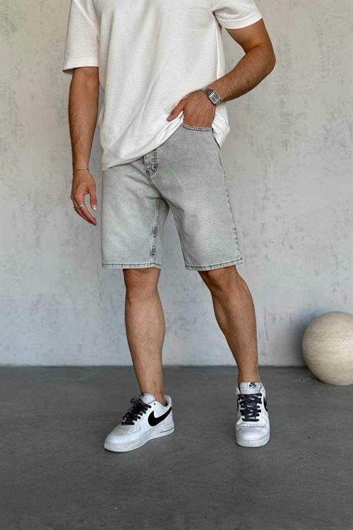 Wholesale Mens Gray Denim Shorts
