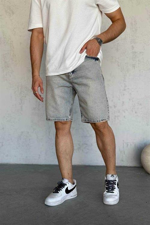 Wholesale Mens Gray Denim Shorts