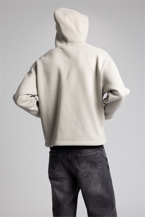 Wholesale Mens Gray Embroidered Sweatshirt 
