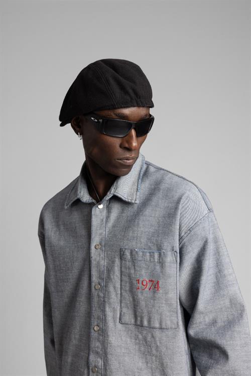 Wholesale Mens Gray Jean Shirt