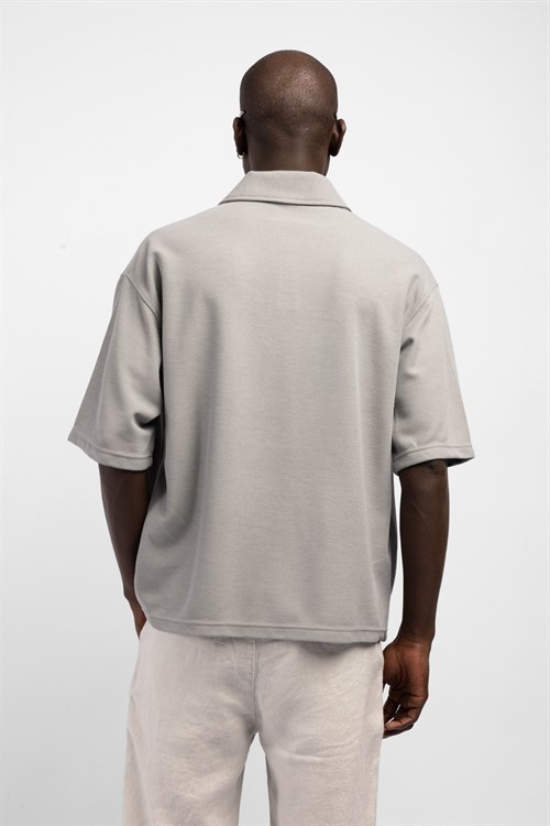 Wholesale Mens Gray Polo T-shirt