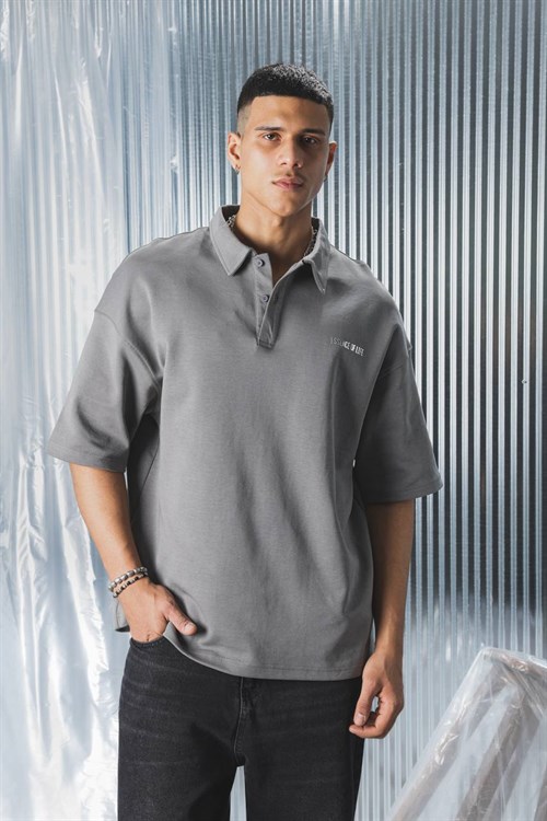 Wholesale Mens Gray Polo T-Shirt 