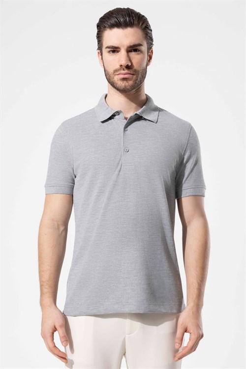 Wholesale Mens Gray Polo T-Shirt
