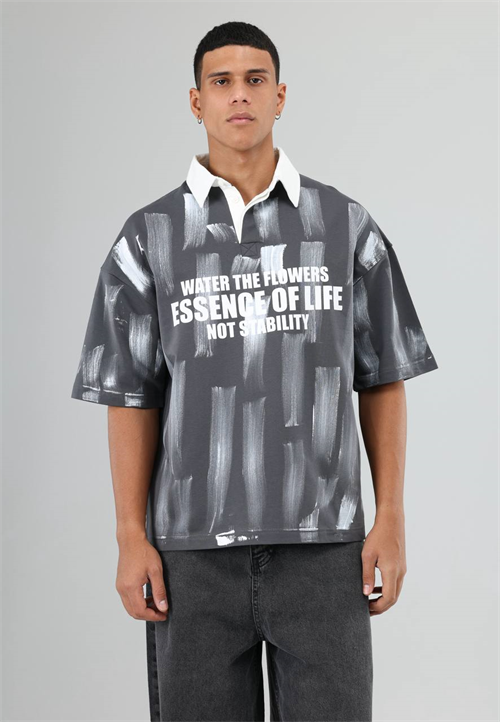 Wholesale Mens Gray Polo T-Shirt