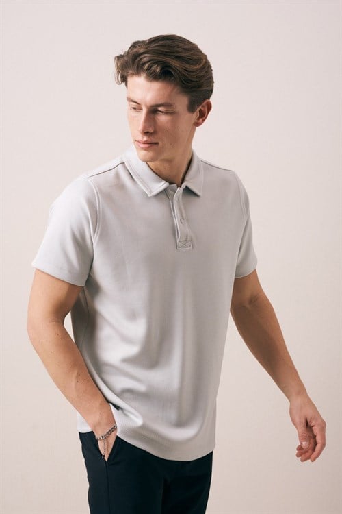 Wholesale Mens Gray Polo T-Shirt