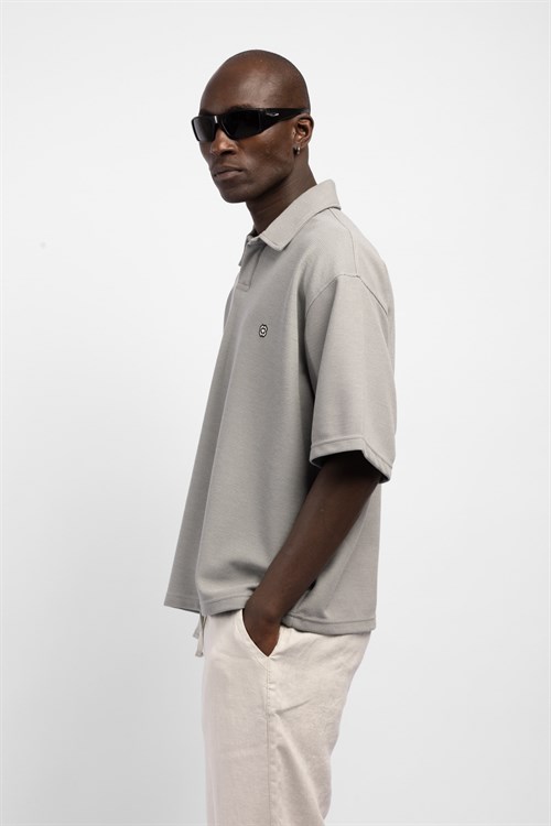 Wholesale Mens Gray Polo T-shirt