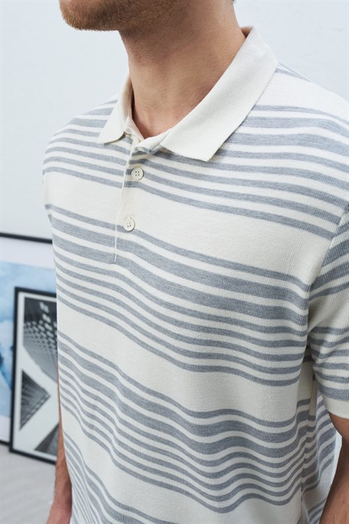 Wholesale Mens Gray Polo T-Shirt