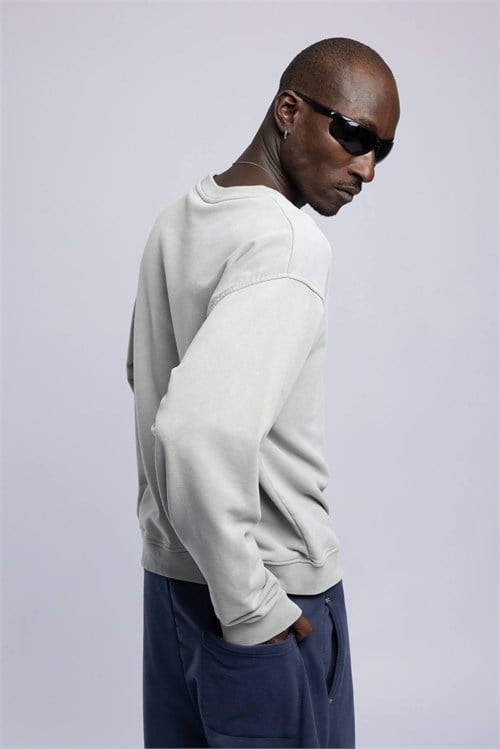 Wholesale Mens Gray Printed Sweatshirt 