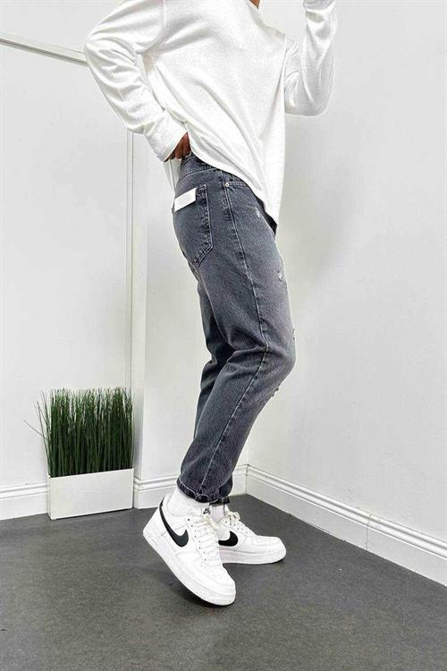Wholesale Mens Gray Relaxed Fit Jeans