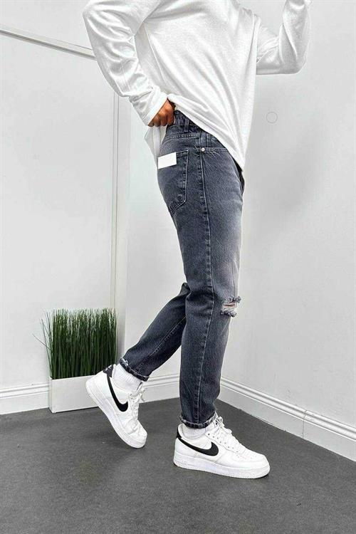 Wholesale Mens Gray Relaxed Fit Jeans