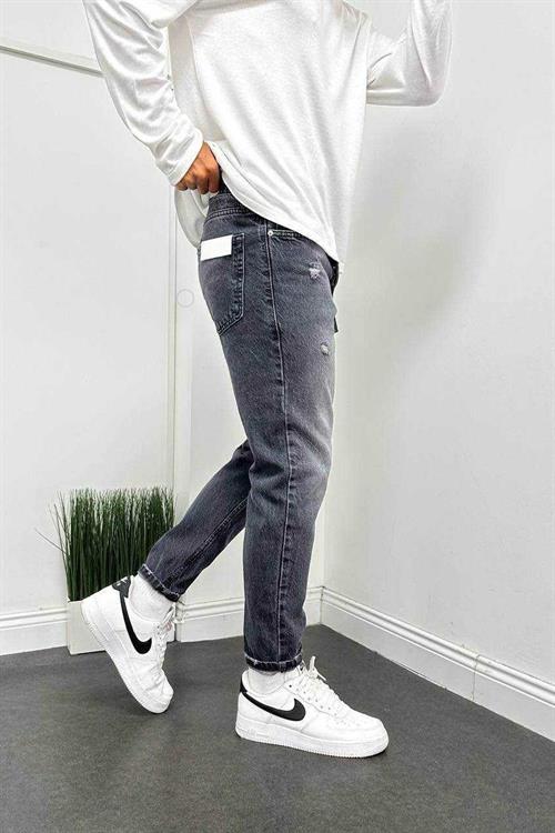 Wholesale Mens Gray Relaxed Fit Jeans
