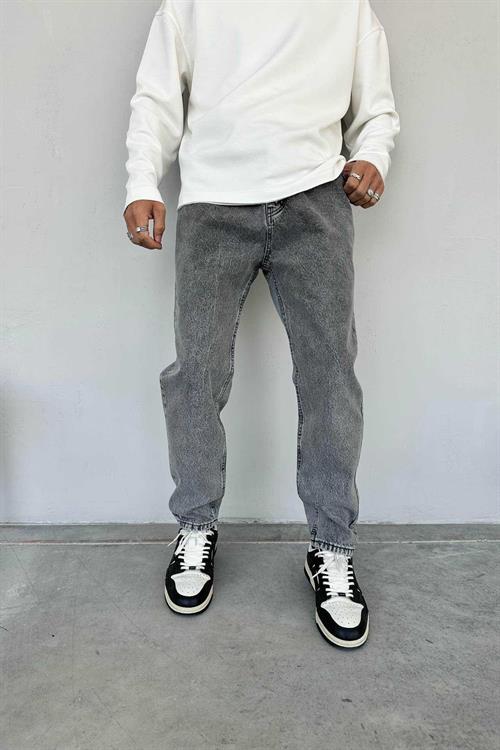 Wholesale Mens Gray Relaxed Fit Jeans
