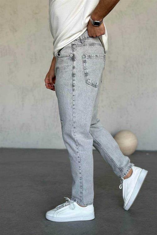 Wholesale Mens Gray Relaxed Fit Jeans