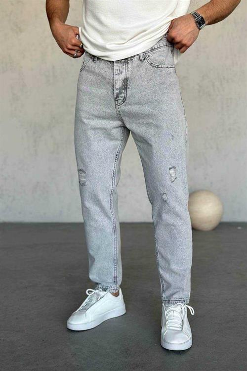 Wholesale Mens Gray Relaxed Fit Jeans