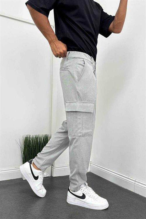 Wholesale Mens Gray Relaxed Fit Pants