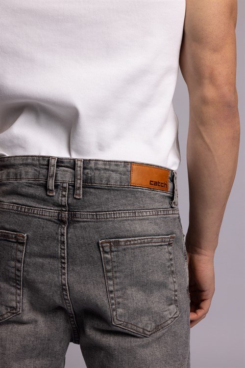 Wholesale Mens Gray Relaxed Jeans