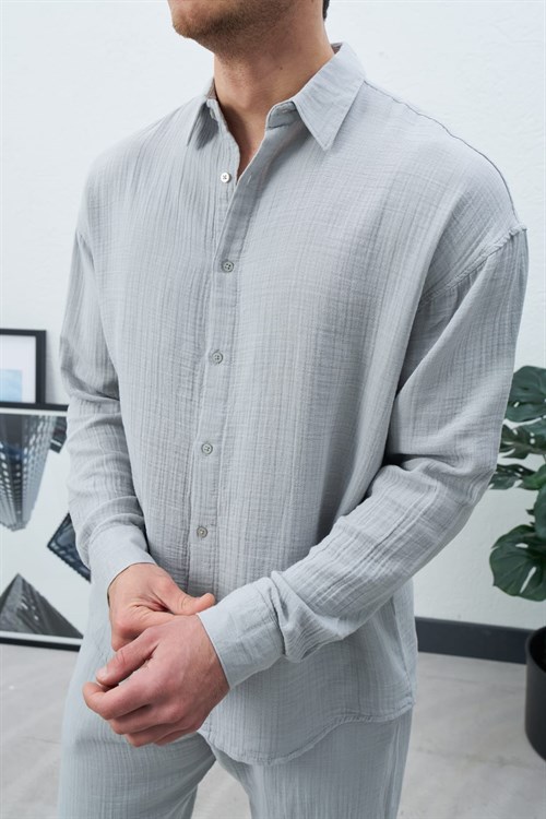 Wholesale Mens Gray Shirt