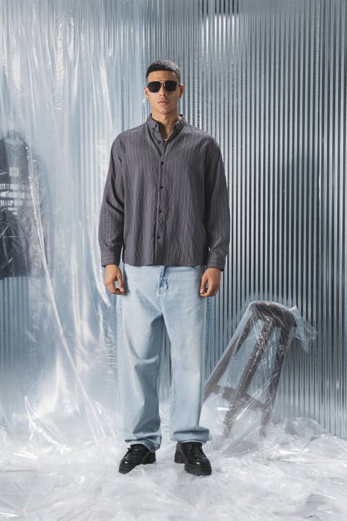 Wholesale Mens Gray Shirt