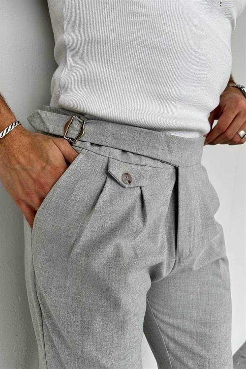 Wholesale Mens Gray Slim Fit Pants