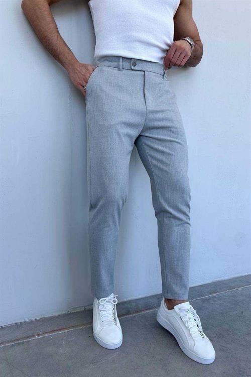Wholesale Mens Gray Slim Fit Pants