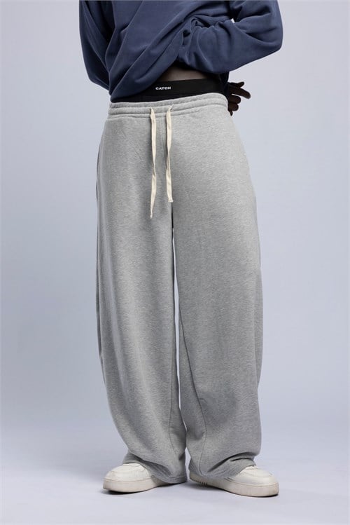 Wholesale Men's Gray Sweat Pants 1503FW27-MRT-6725