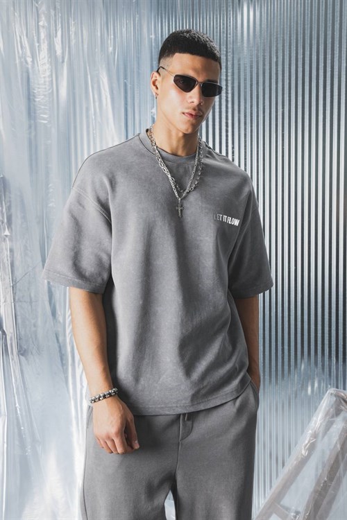 Wholesale Mens Gray T-Shirt 