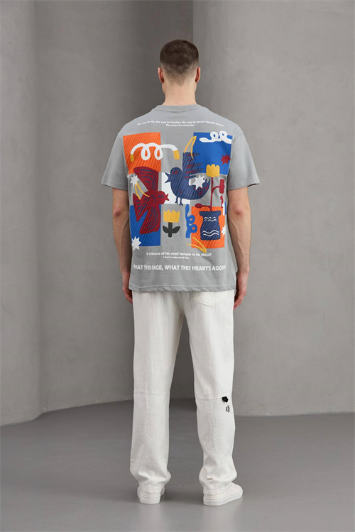 Wholesale Mens Gray T-Shirt
