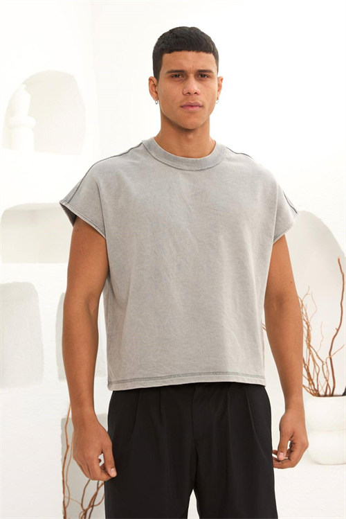 Wholesale Mens Gray T-Shirt