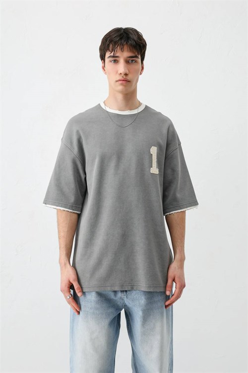 Wholesale Mens Gray T-Shirt
