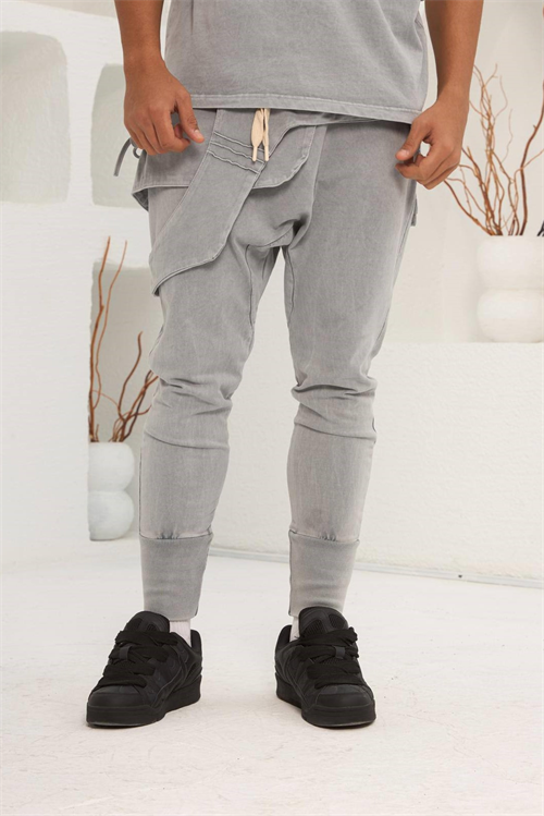 Wholesale Mens Gray T-Shirt and Pants Set
