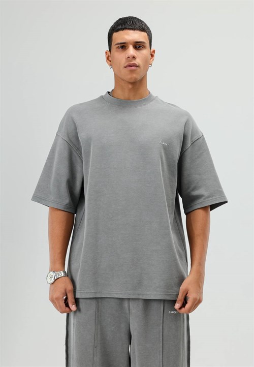 Wholesale Mens Gray T-Shirt and Pants Set