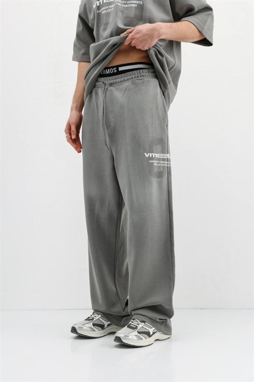 Wholesale Mens Gray T-Shirt and Pants Set