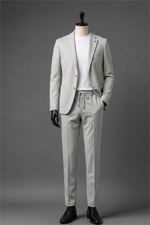 Wholesale Men's Gray Two-Piece Suit 1701W26-109