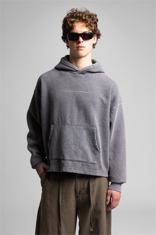 Wholesale Mens Gray Washed Sweatshirt 