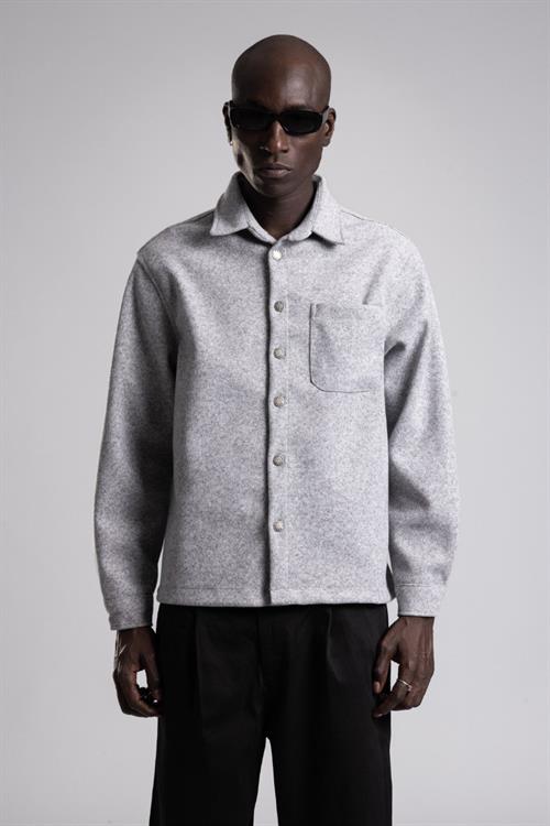 Wholesale Mens Gray Wool Blend Coat