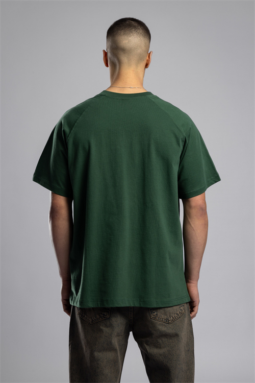 Wholesale Mens Green Basic T-shirt
