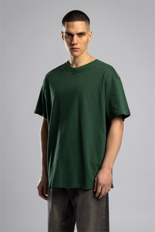 Wholesale Mens Green Basic T-shirt