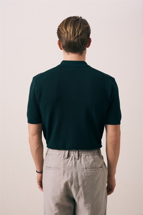 Wholesale Mens Green Knit T-Shirt