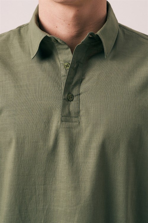 Wholesale Mens Green Polo T-Shirt